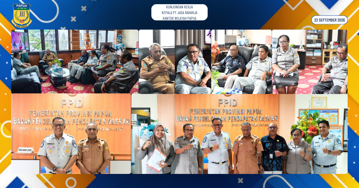 Perkuat Sinergi Pelayanan Publik, BAPENDA Papua dan Jasa Raharja Bahas Kolaborasi hingga Cleansing Data