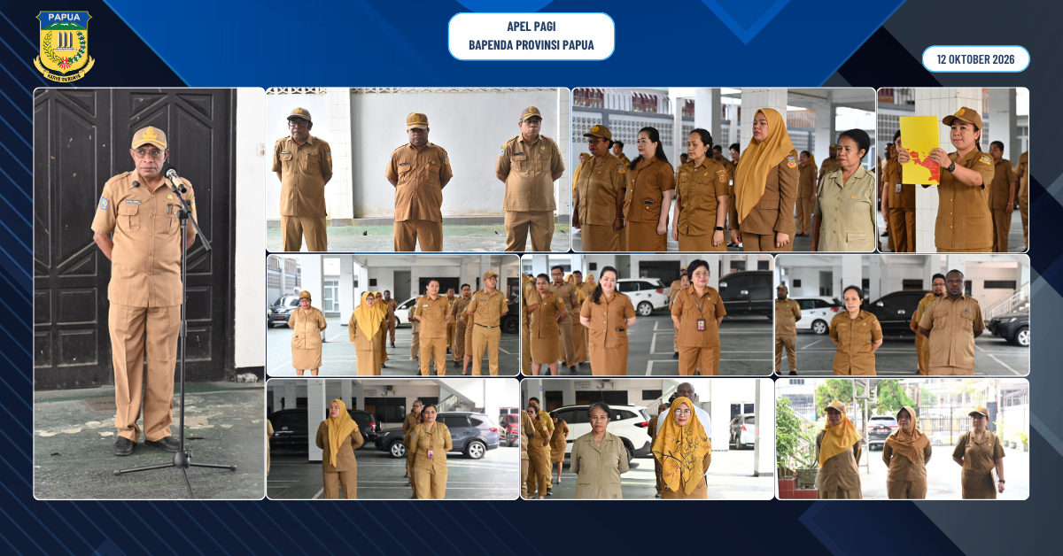 BAPENDA PROVINSI PAPUA GELAR APEL PAGI: TEKANKAN DISIPLIN KINERJA DAN SOSIALISASI RELAKSASI PAJAK KENDARAAN BERMOTOR